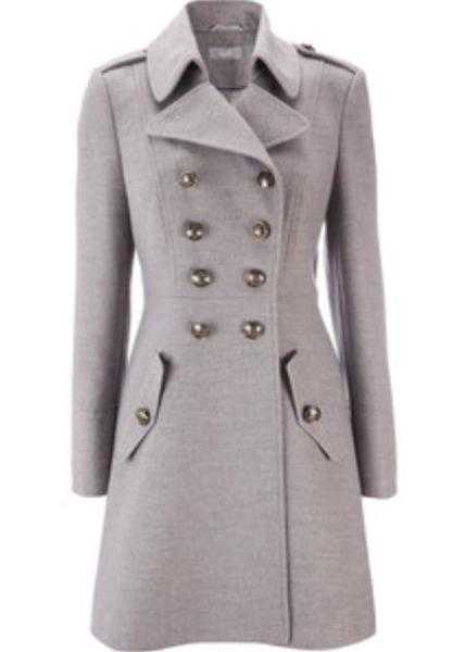 Wallis Military Grey Coat