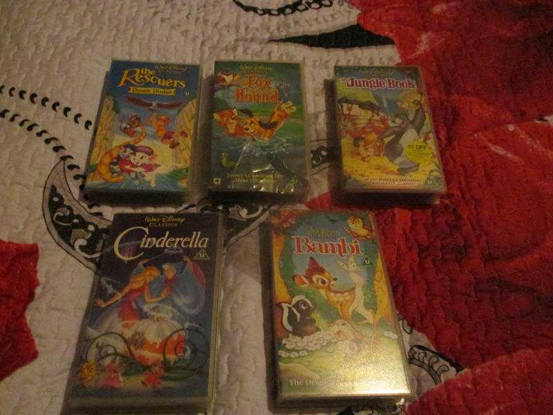 Walt Disney Classics VHS Videos For Sale.