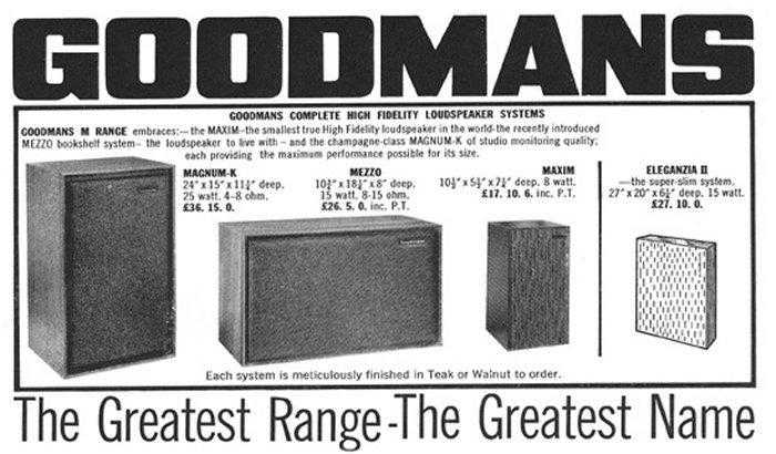 WANTED - Vintage Goodmans (60s or 70s) Loudspeakers