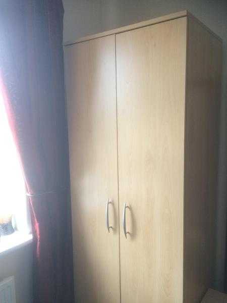 Wardrobe and Chest drawers and Side table