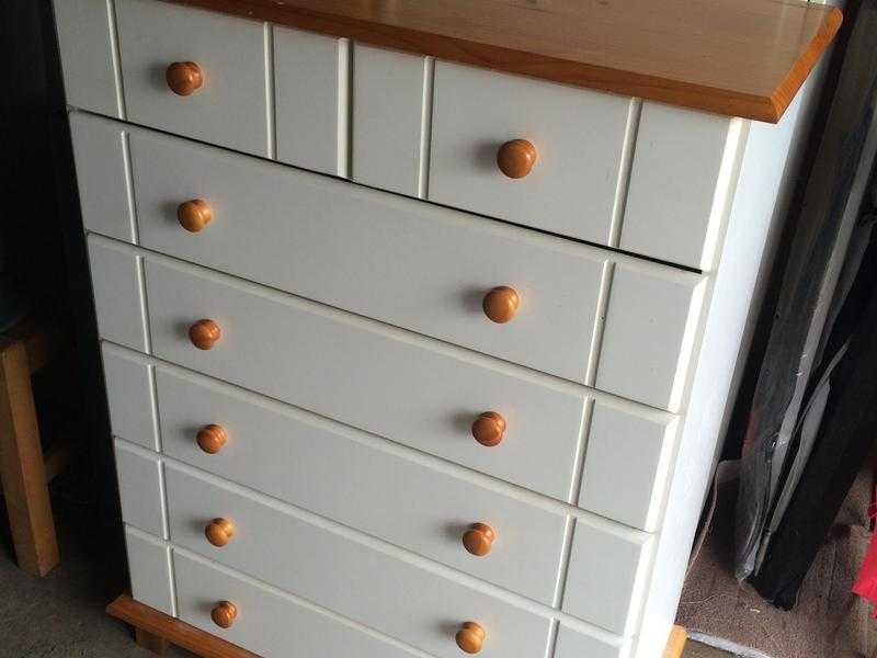 Wardrobe and matching chest drawer