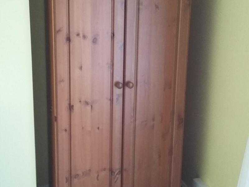 Wardrobe, Chest of Drawers, plus Bedside Unit