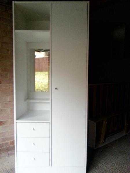 Wardrobe with draws and mirror