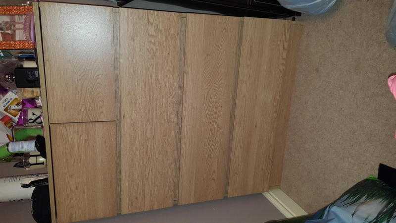 Wardrobe with five drawers W80D39H104