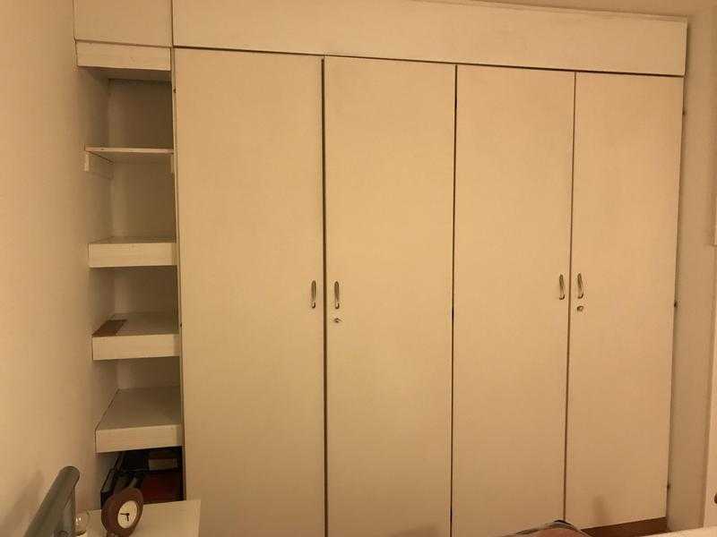 Wardrobes in white 2 Double with shelves and rails