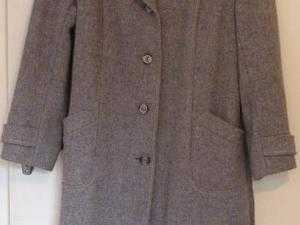 Warehouse Woollen Red Coat, Size 10