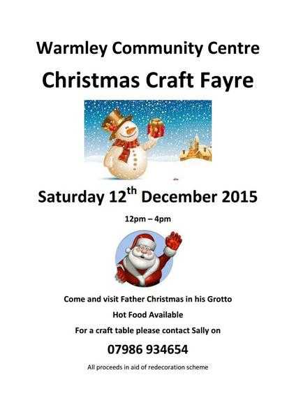 Warmley Community Centre Christmas Craft Fayre