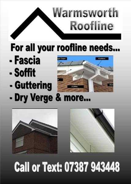 Warmsworth Roofline, for your Fascia, soffit amp guttering.