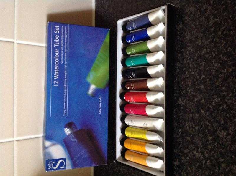 Watercolour Artist Paints x 12 12ml tubes in presentation box.