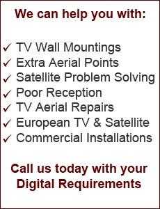 we supply and fit tv aerials and satellite dish.s . extra tv.s points we offer any repairs etc