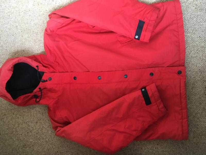 Weather proof ladies red jacket