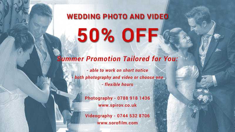 Wedding Photography and Videography - Summer Promotion