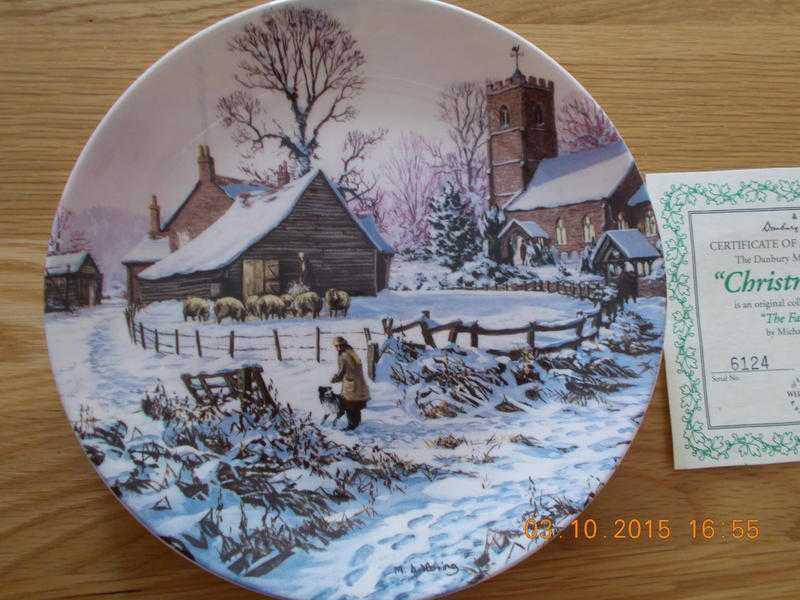 Wedgwood - Danbury Mint Plate 039Christmastide039