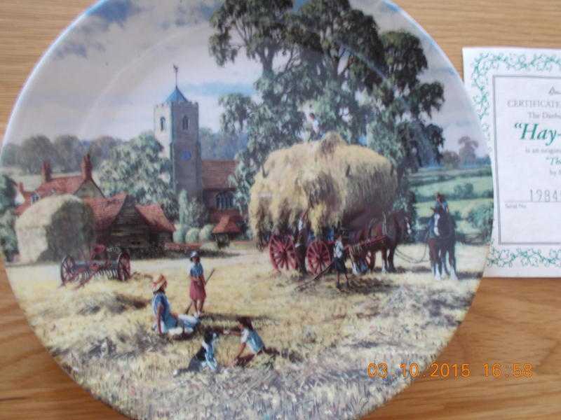 Wedgwood - Danbury Mint Plate 039Hay-making039