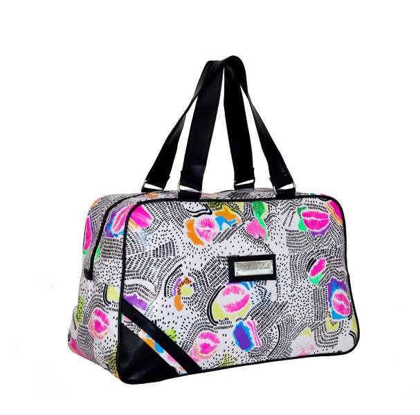 Weekend Travel Bag in KISS design - HALF PRICE THIS WEEK ONLY Offer expires 19 May