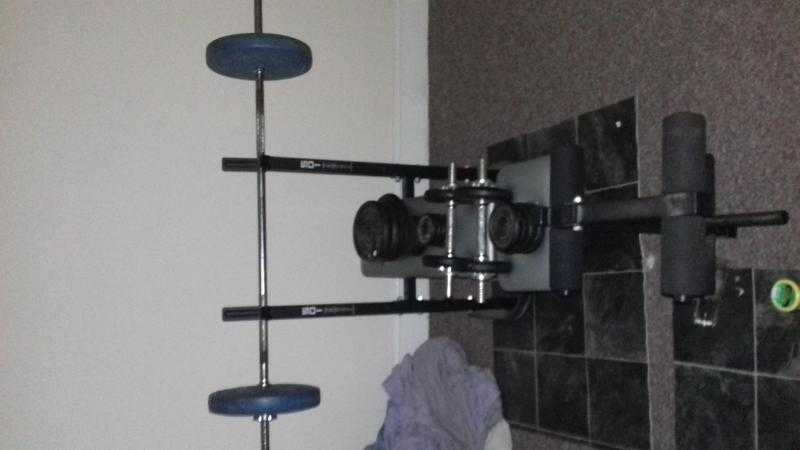 weights bench and weights