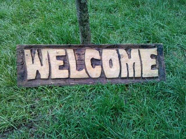 Welcome sign