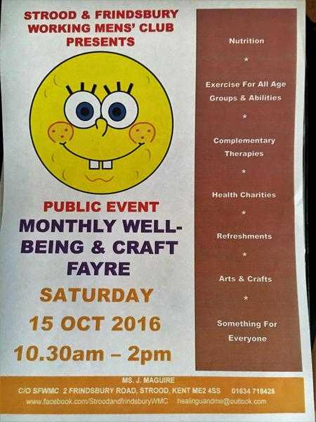 Well-Being amp Craft Fayre