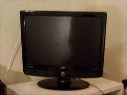 well maintained digital TV with inserted DVD slot