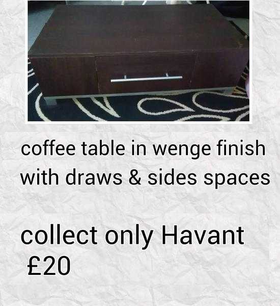 wenge finish tv table