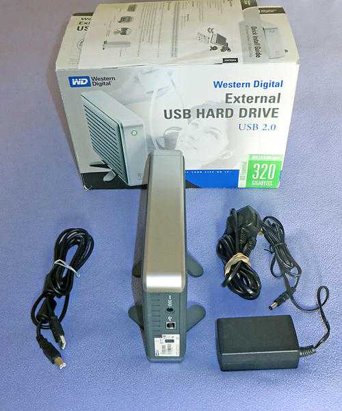 Western Digital 320GB External Hard Drive for Windows