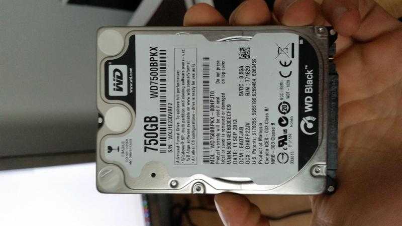 Western Digital Black 750GB 2.5quot Laptop Hard Drive