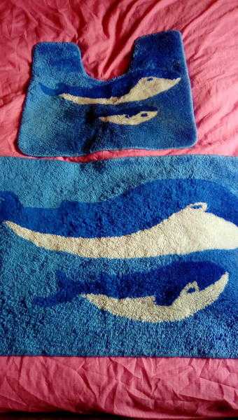 Whale bath mats