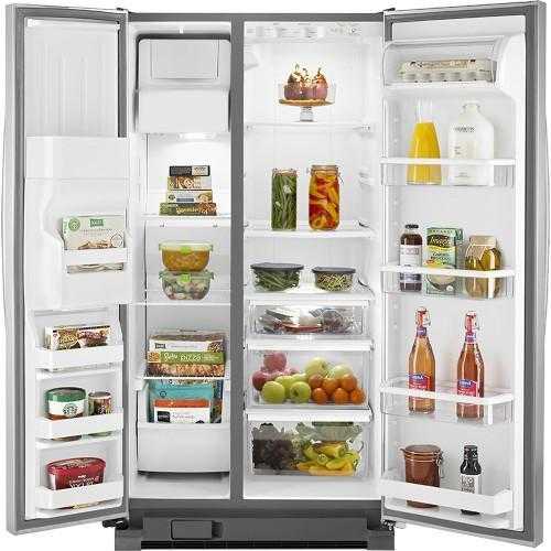 Whirlpool - 25.4 Cu. Ft. Side-by-Side Refrigerator with Thru-the-Door Ice and Water - Monochromatic