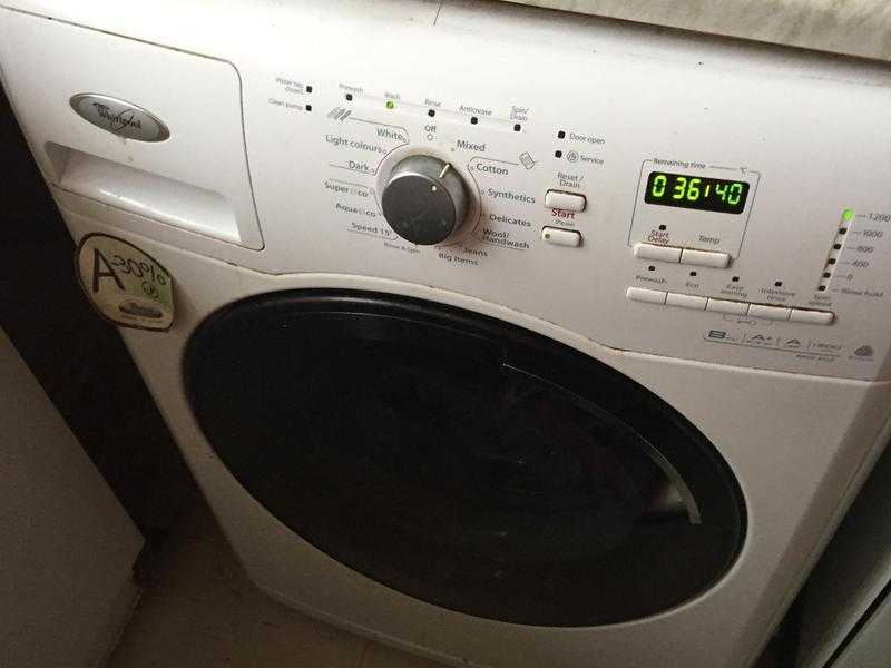 Whirlpool 6th sense washing machine