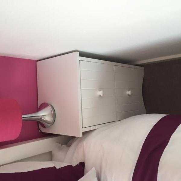 White Bedside Cabinets x 2