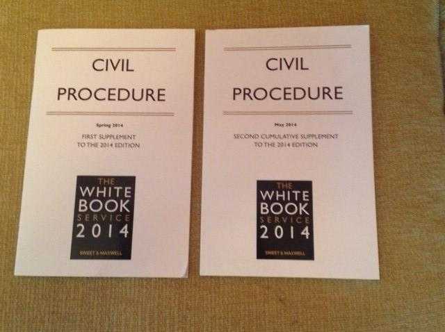 White Book Service 2014 - First and Second Cumulative Supplements