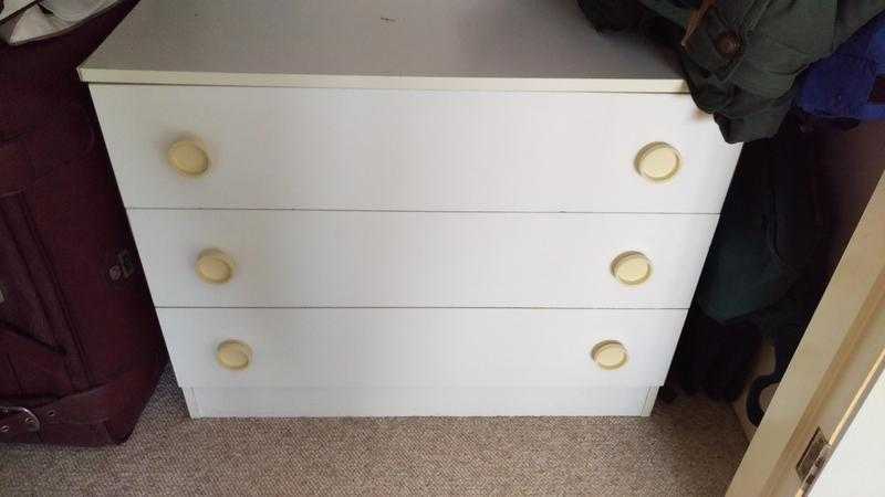 white chest of drawers