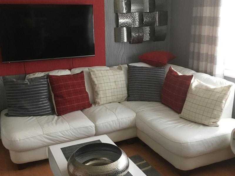 White Corner Sofa