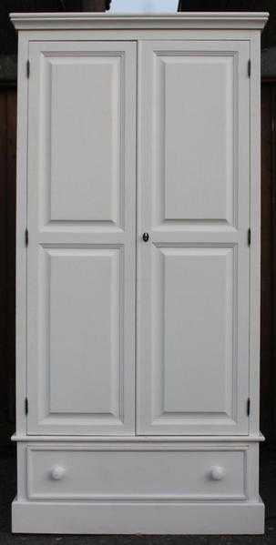 White Drawer Base Wardrobe