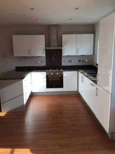 White gloss  granite kitchen for sale