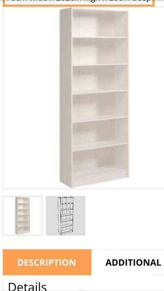 White IKEA bookcase