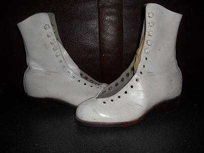 White Leather IceRoller Skate Boots