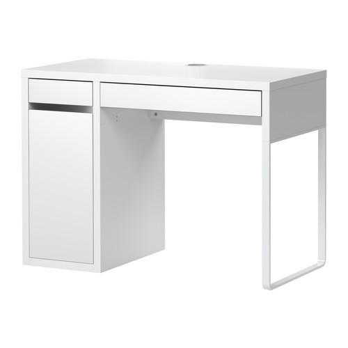 White modern office desk