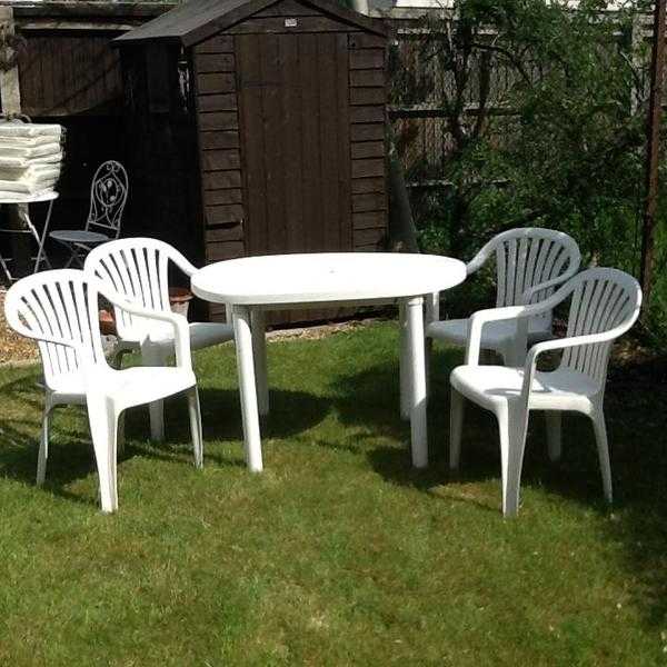 White Plastic Garden Furniture