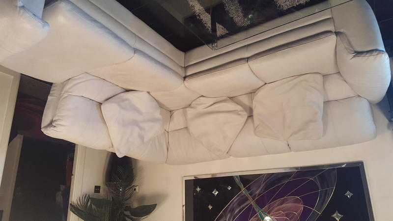 White premuim leather sofas