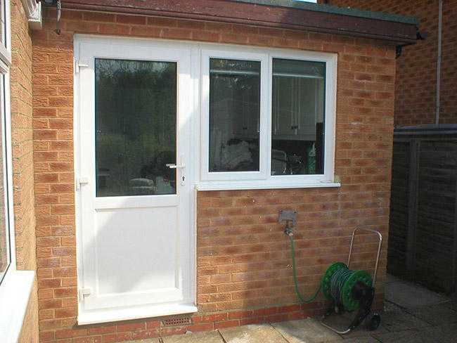 WHITE UPVC BACK DOORS