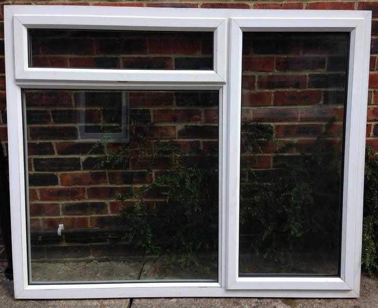 White UPVC double glazed Crittall replacement Window.