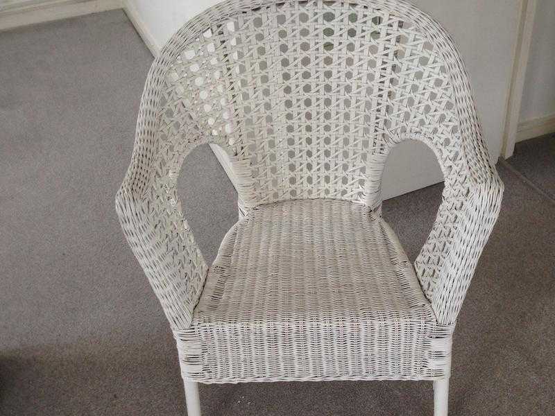 White Wicker Chair