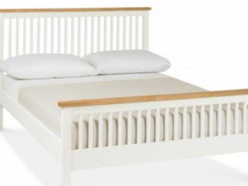 White Wooden King Size BedFrame