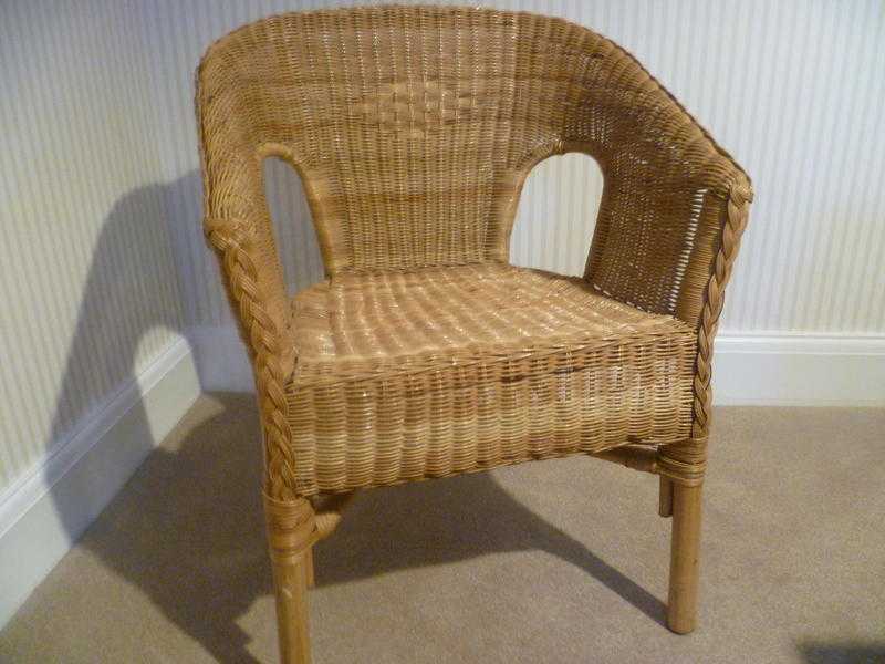 Wicker armchair