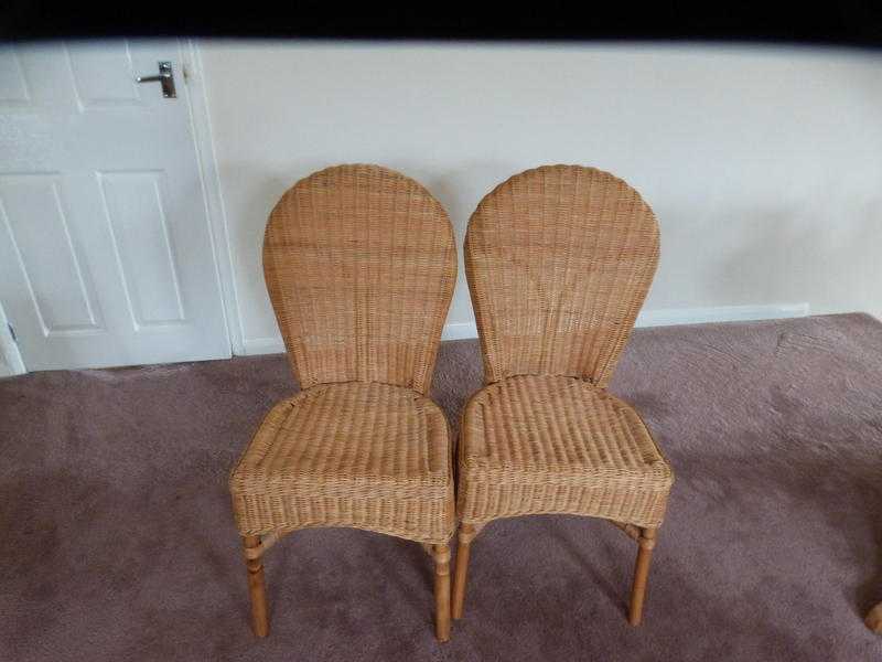 wicker dining chairs