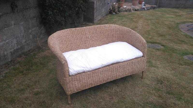 Wicker Sofa with cushion