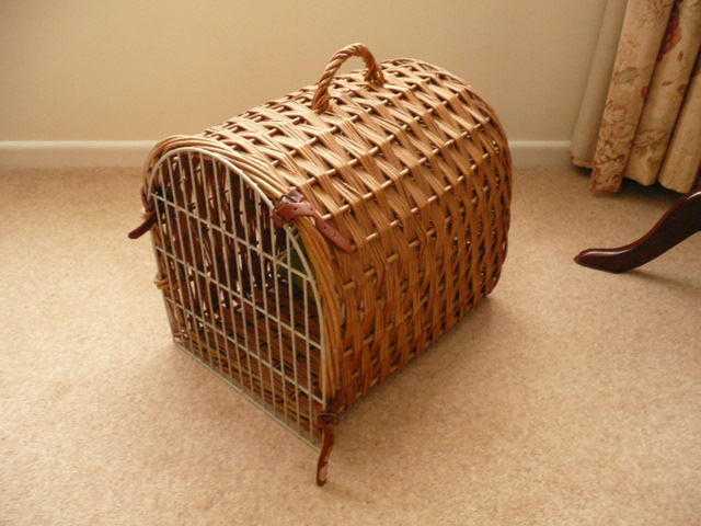 Wicker Travel Pet Carrier