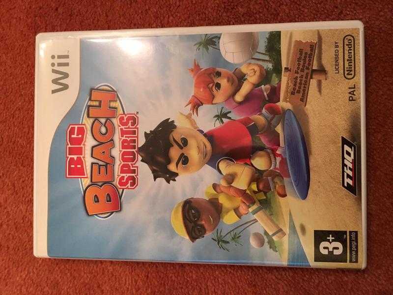 Wii big beach sports game