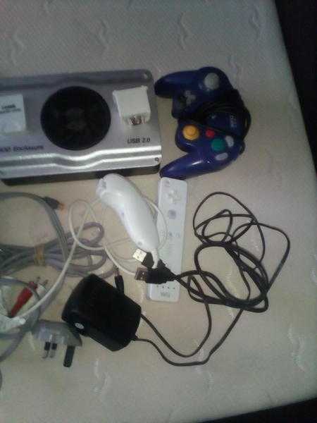 Wii console and games